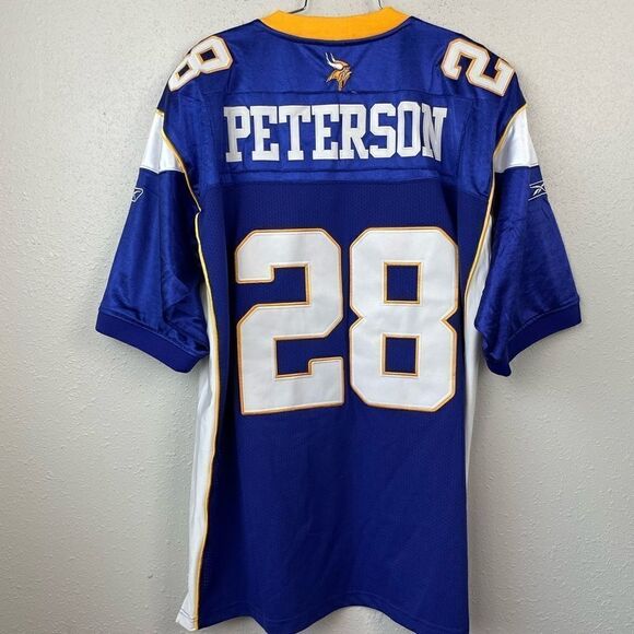 Reebok Onfield NFL Minnesota Vikings Adrian Peterson #28 Jersey Size 52 - Picture 7 of 8